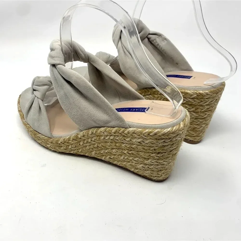 Stuart Weitzman Sarina‎ Espadrille Wedge Sandals - Picture 8 of 12